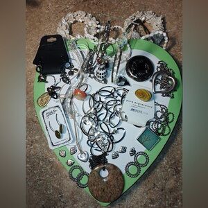 Silver Tone Fashion Jewelry Lot – Mixed Pieces and some GLOW!